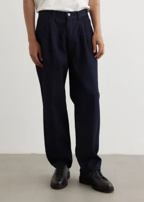 12oz Denim Deep Tuck Pants