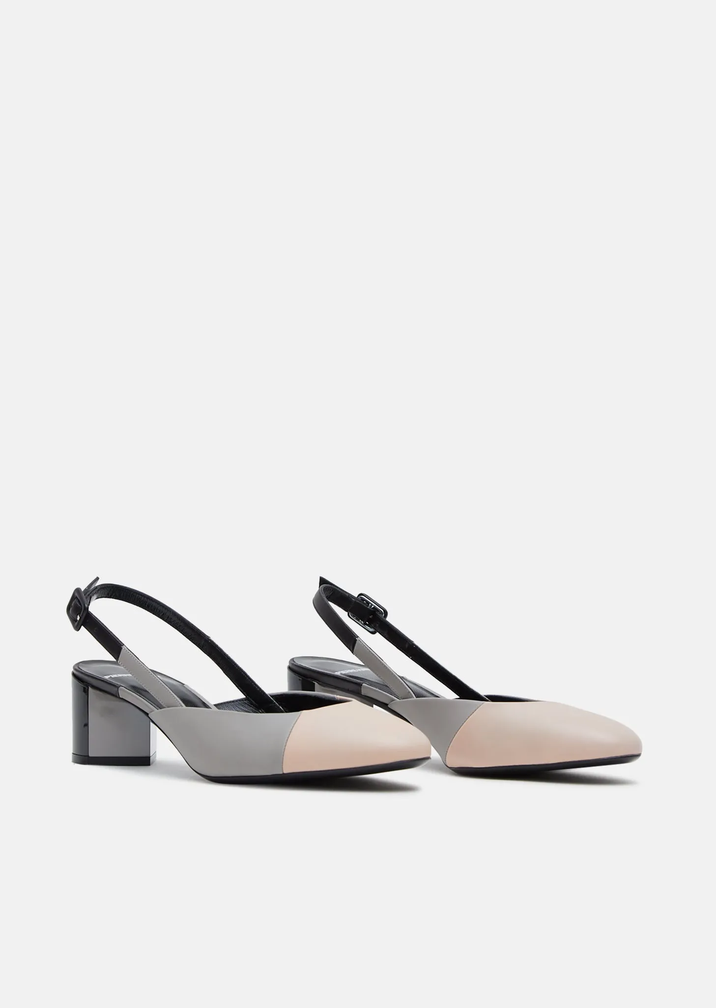 55mm Colorblock Slingback Sandals