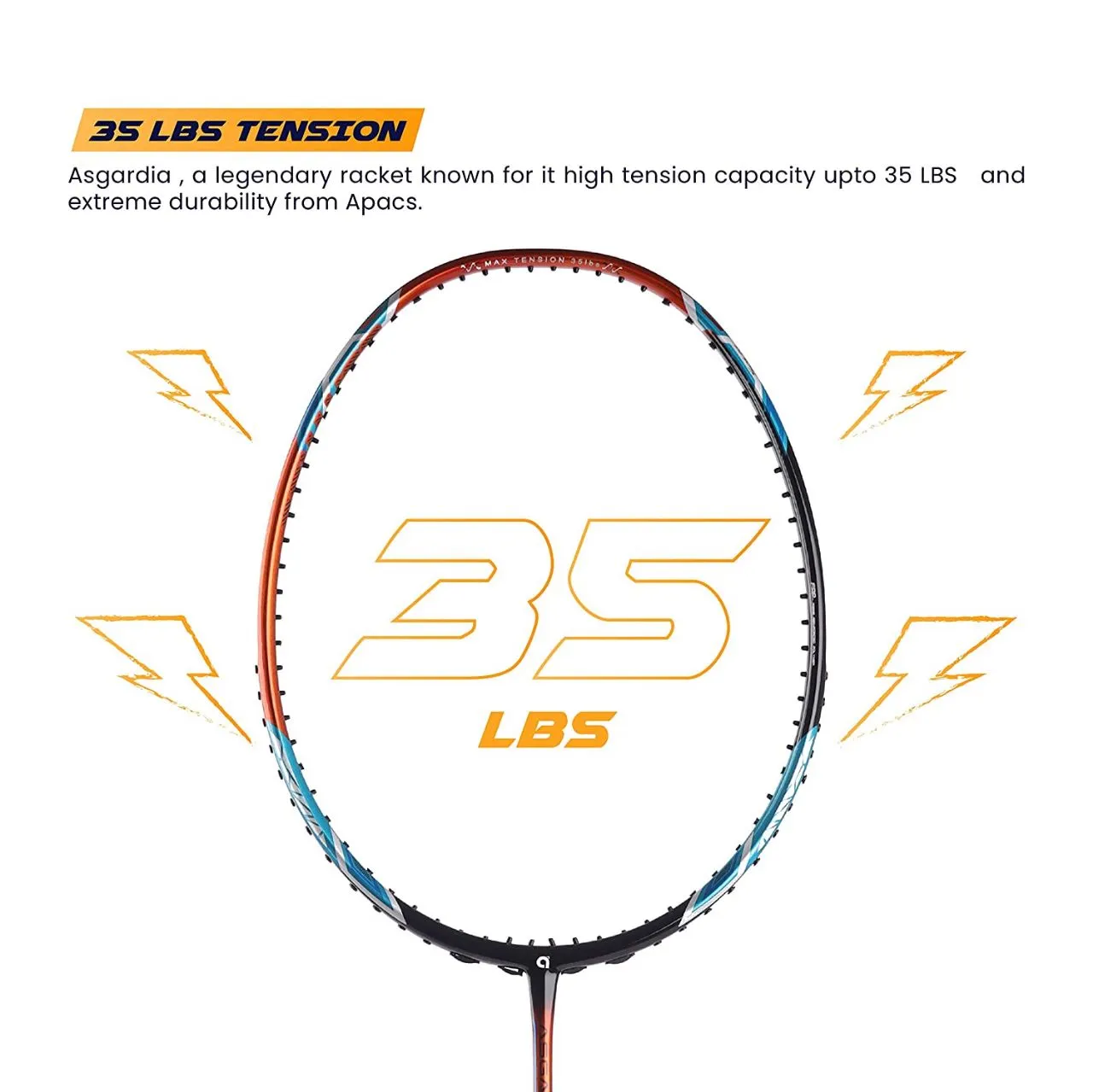 Apacs Asgardia Control Badminton Racket (Unstrung)