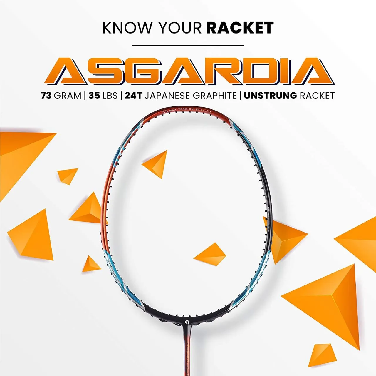 Apacs Asgardia Control Badminton Racket (Unstrung)