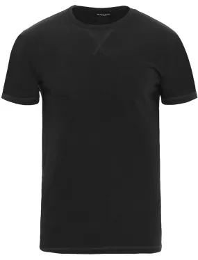 ArkhamL Crew Neck T-Shirt with Chest Pocket in Black