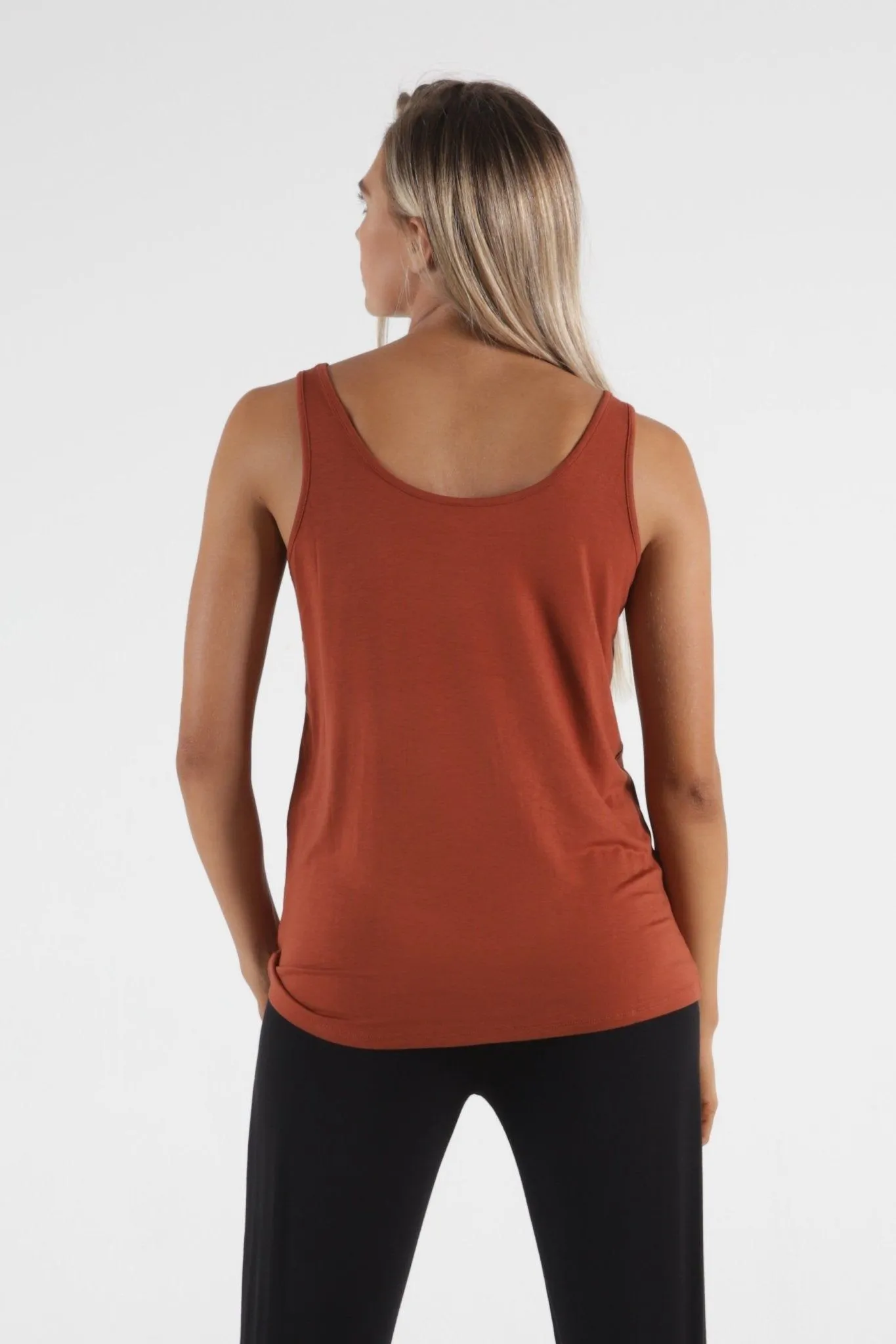 Betty Basics Dallas Reversible Tank in Terracotta