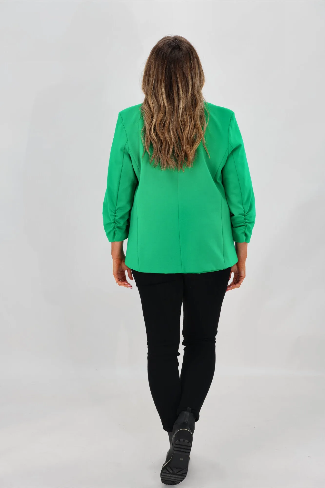 Betty Basics Merci Ponte Blazer Parrot Green