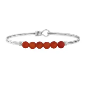 Carnelian Energy Stone Bangle Bracelet for Courage