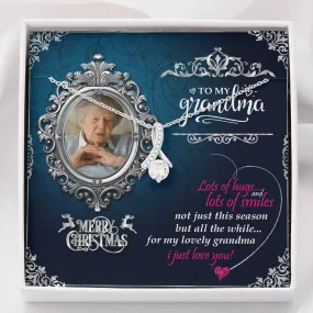 Christmas Gift For Grandma ALLURING Necklace With Marry Christmas Wish Card