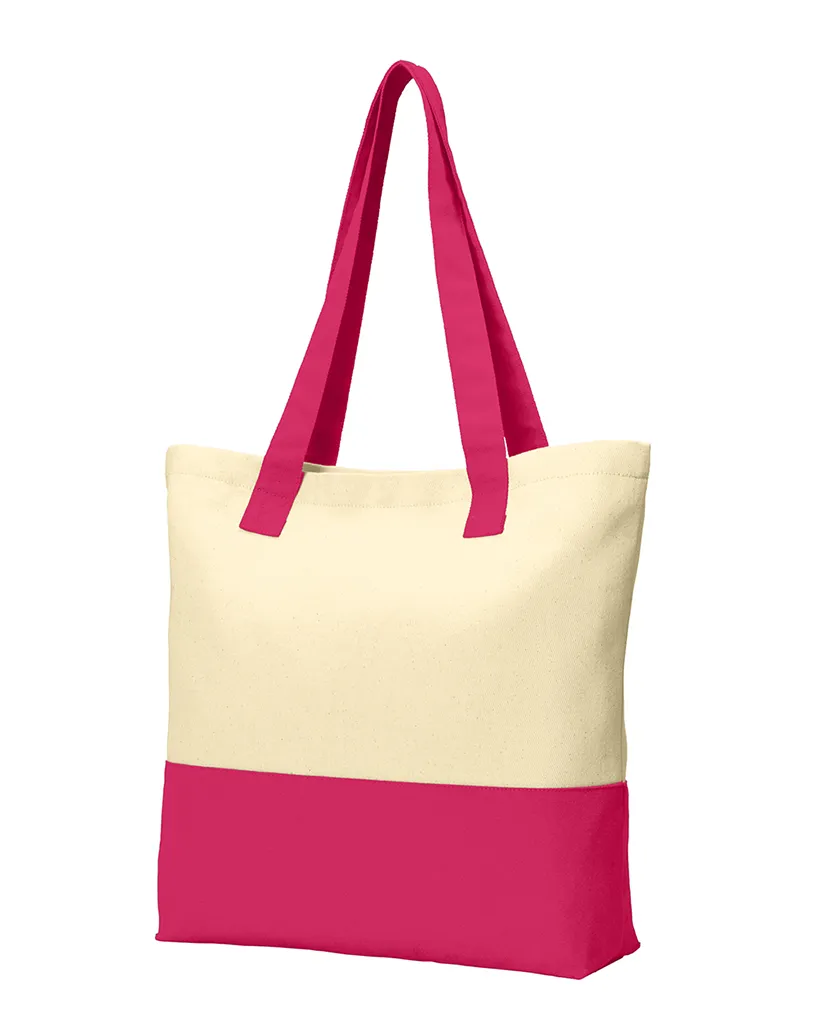 Daily Use Colorblock Cotton Tote