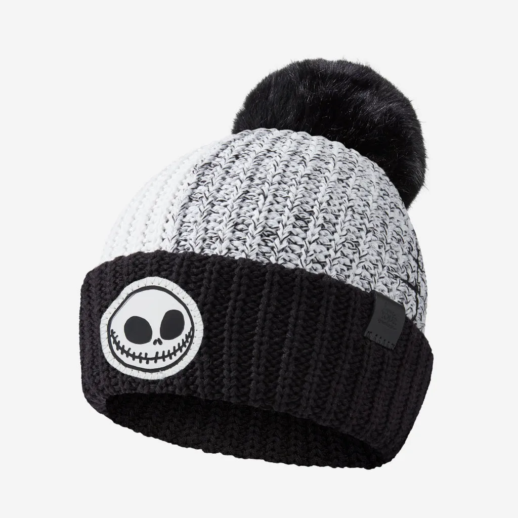 Disney's Jack Skellington Colorblock Pom Beanie