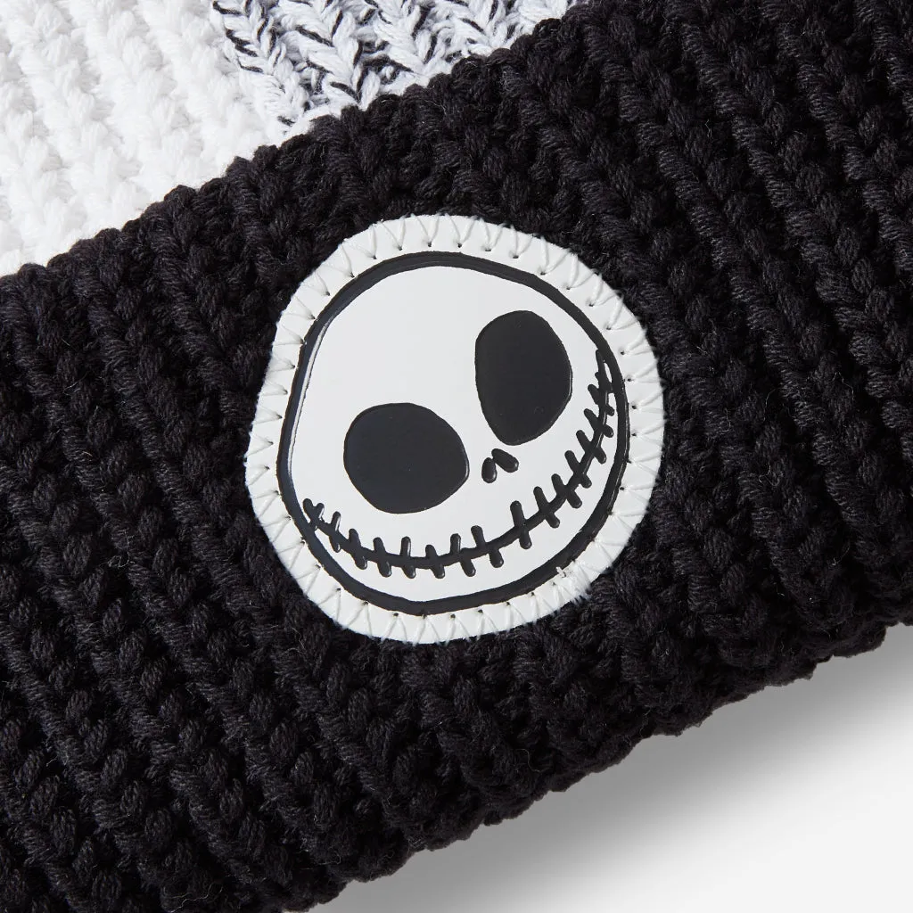 Disney's Jack Skellington Colorblock Pom Beanie