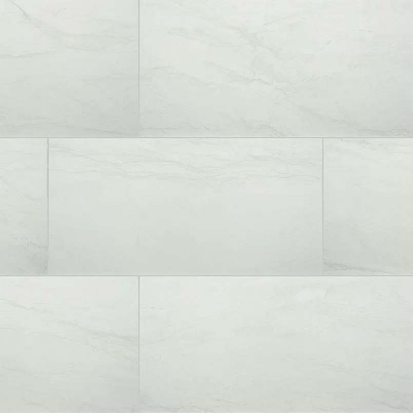 DURBAN WHITE PORCELAIN TILE - 24"x48" MATTE