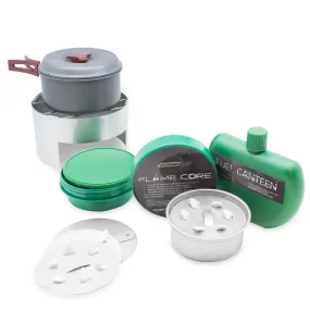 FlameCore Refillable Fuel Cell Deluxe Cooking Set