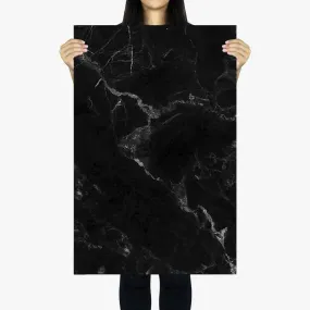 Flat Lay Instagram Backdrop - 'Paddington' Black Marble (56cm x 87cm)