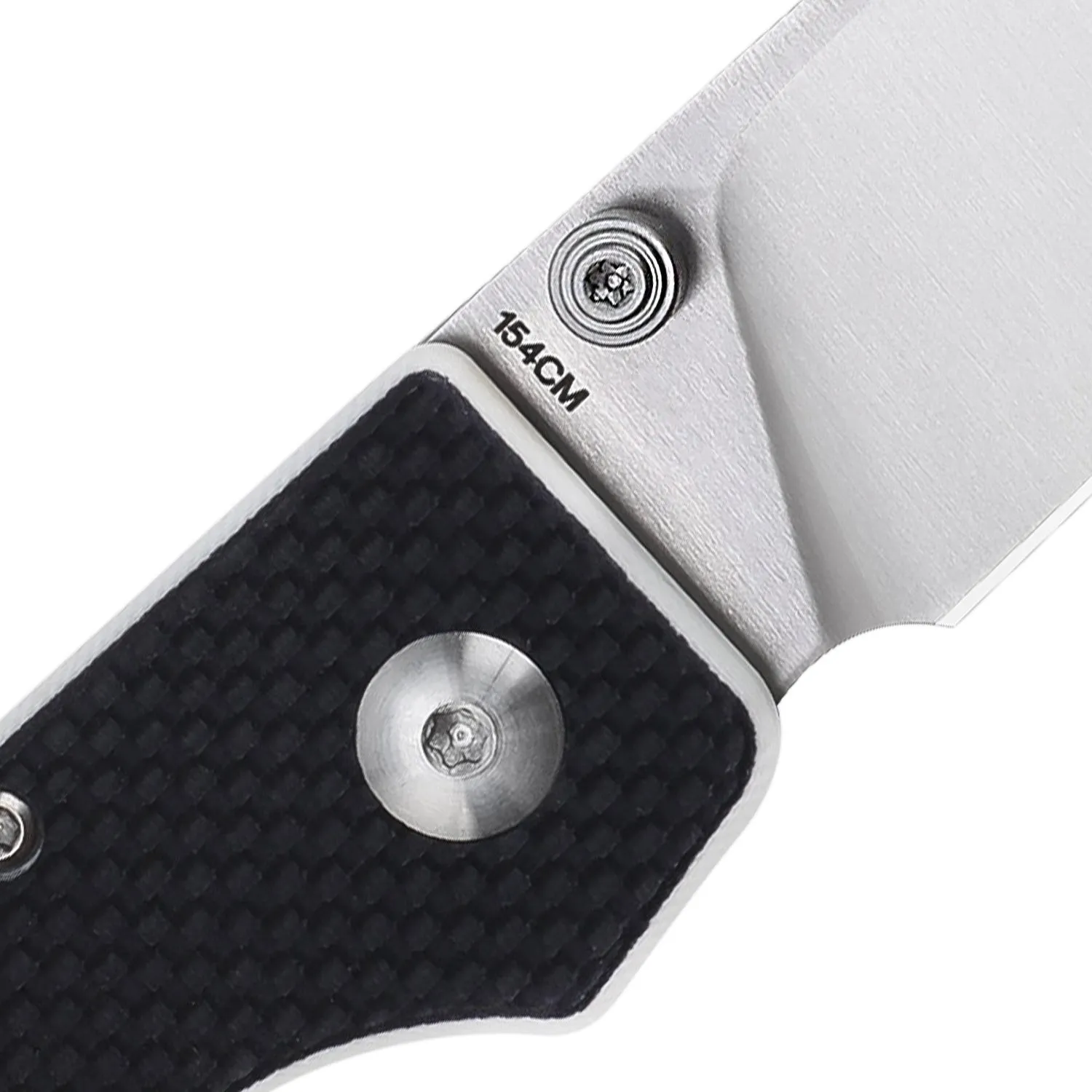 Kizer Original Button Lock Knife Black&White G10 Handle V3605C2 (2.98 Satin)