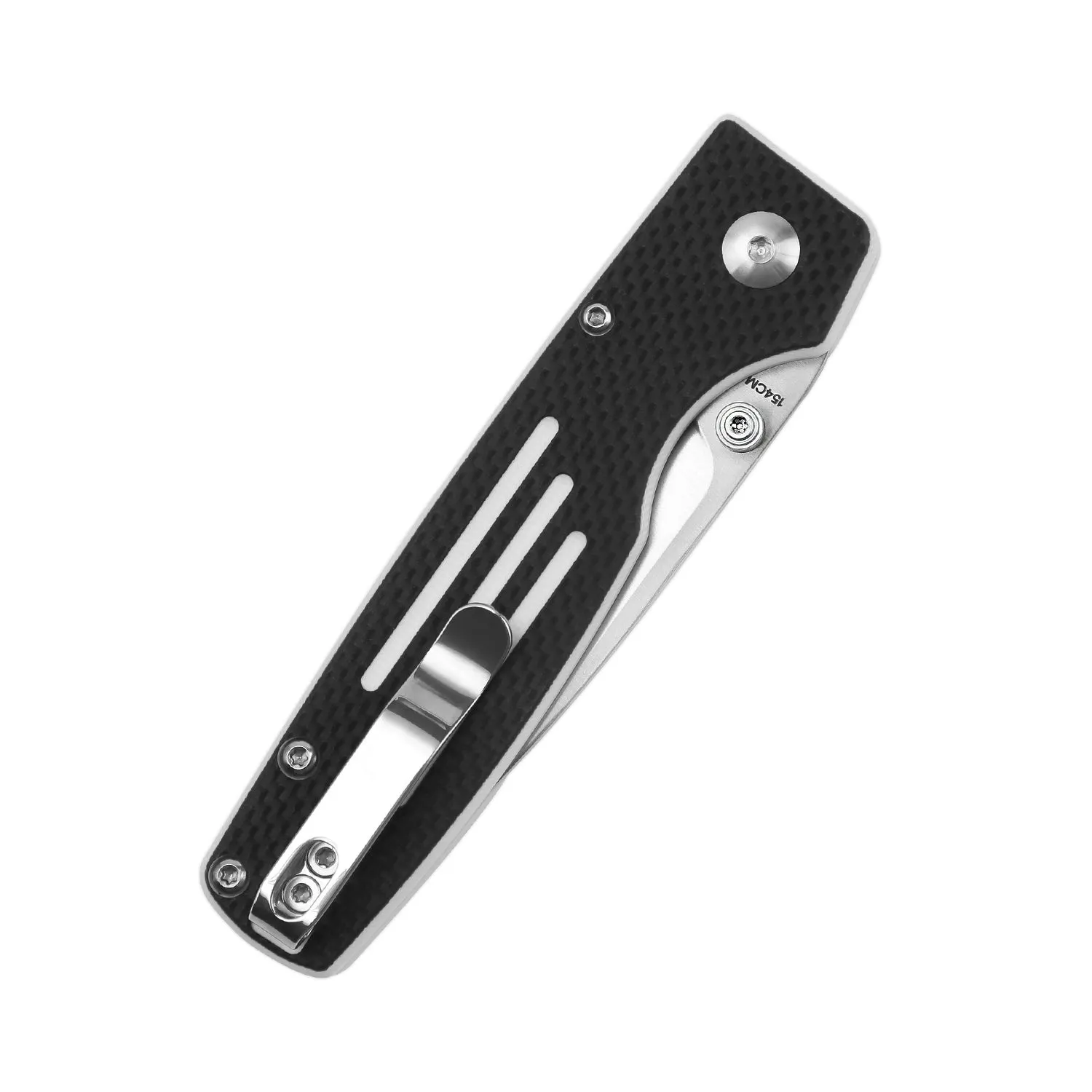 Kizer Original Button Lock Knife Black&White G10 Handle V3605C2 (2.98 Satin)