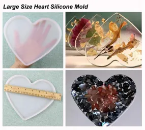 Large Heart Silicone Mold For Resin and Cement Crafts