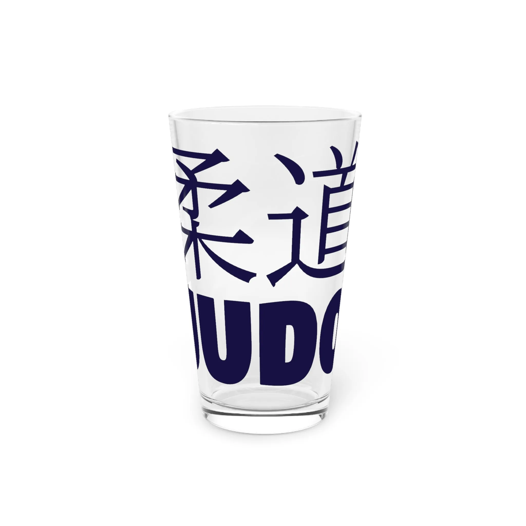 Martial Elegance: Judo Juggernaut Collectible Pint Glass for Enthusiasts, 16oz