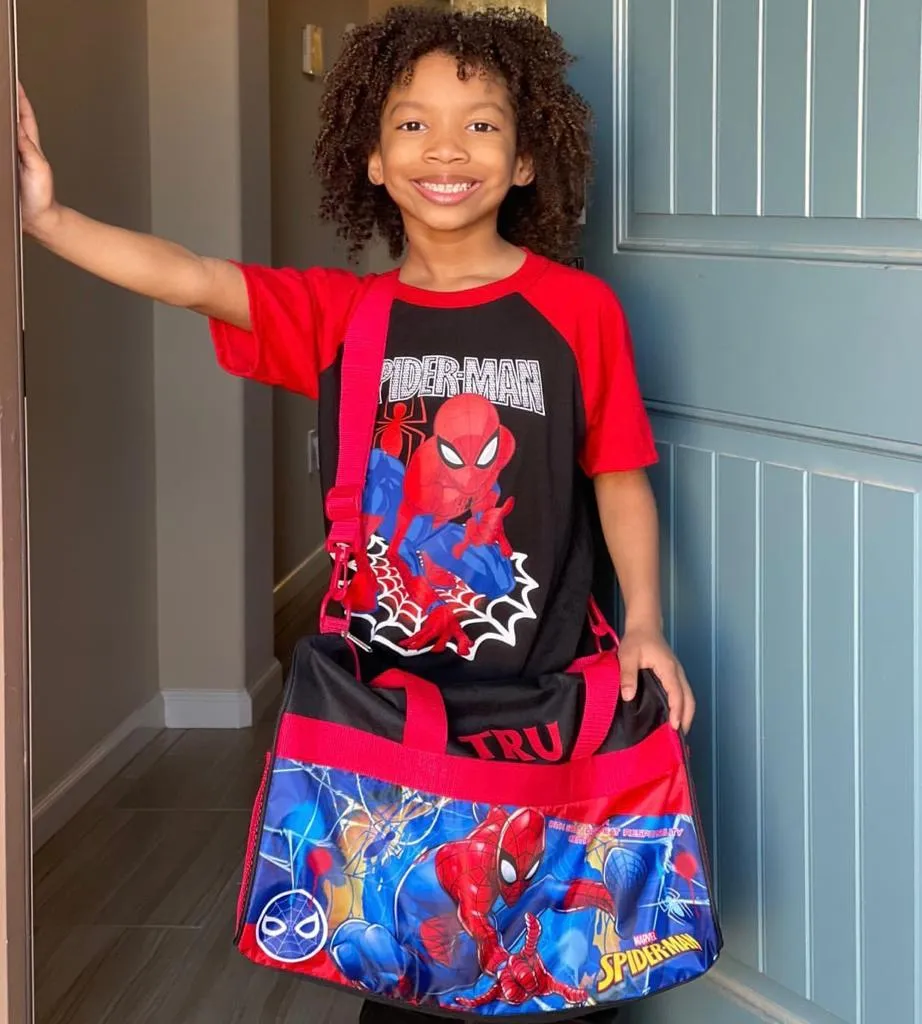 Personalized Kid's Travel Duffel Bag - Spider-Man