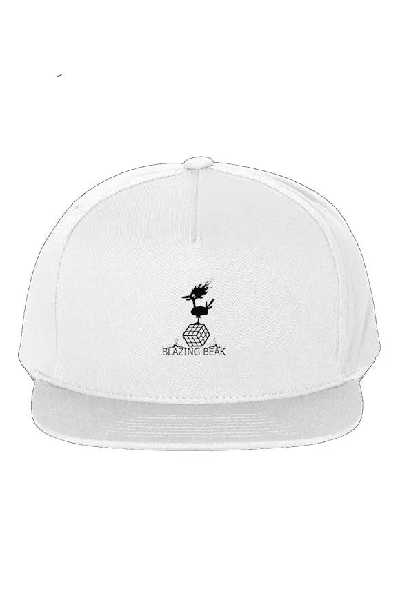 Plain Blazing Beak Snapback Cap