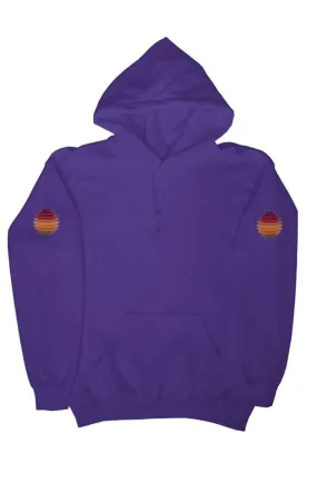 SMF 3D Retro Purple Sunset Hoodie