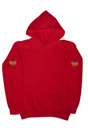 SMF 3D Retro Red Sunset Hoodie