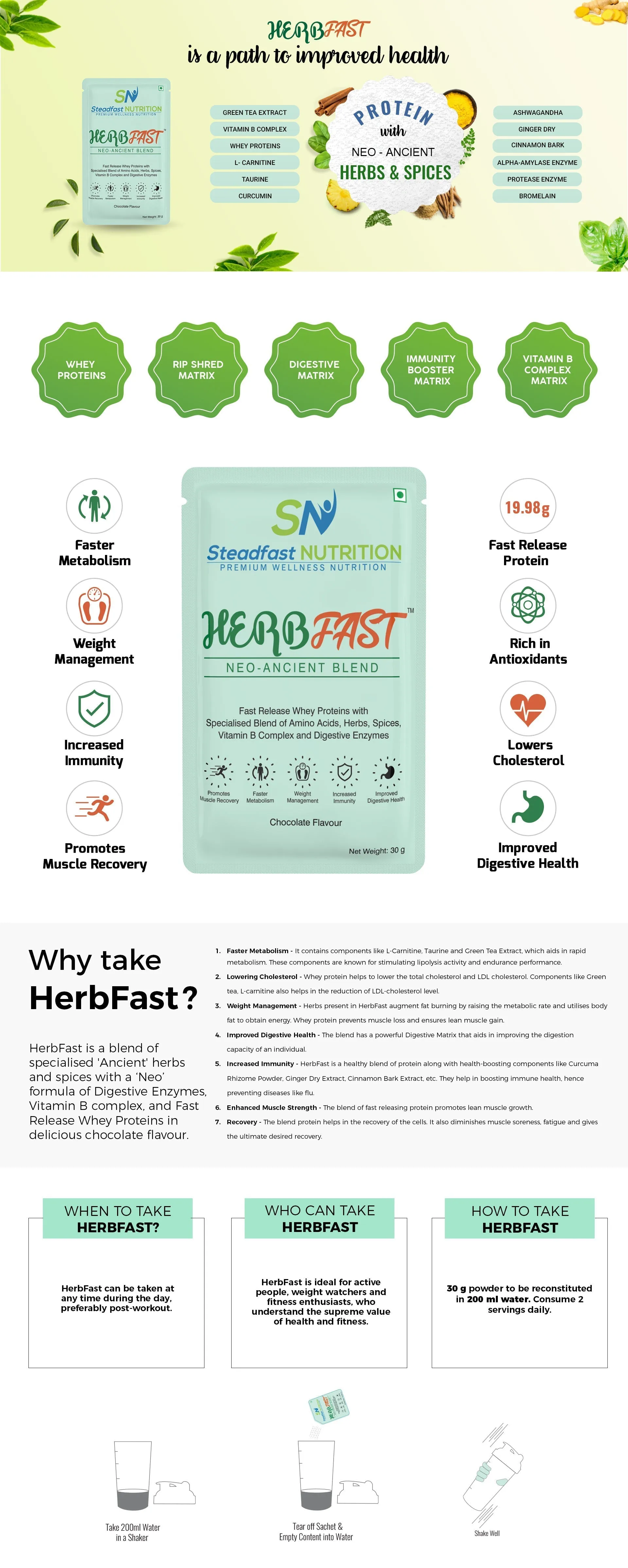 Steadfast Nutrition Herbfast - Chocolate