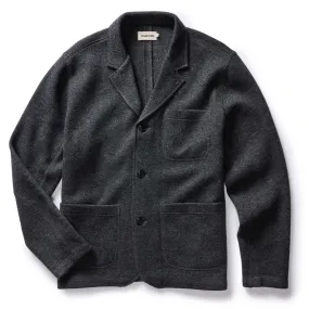 The Evans Blazer in Charcoal Birdseye Wool