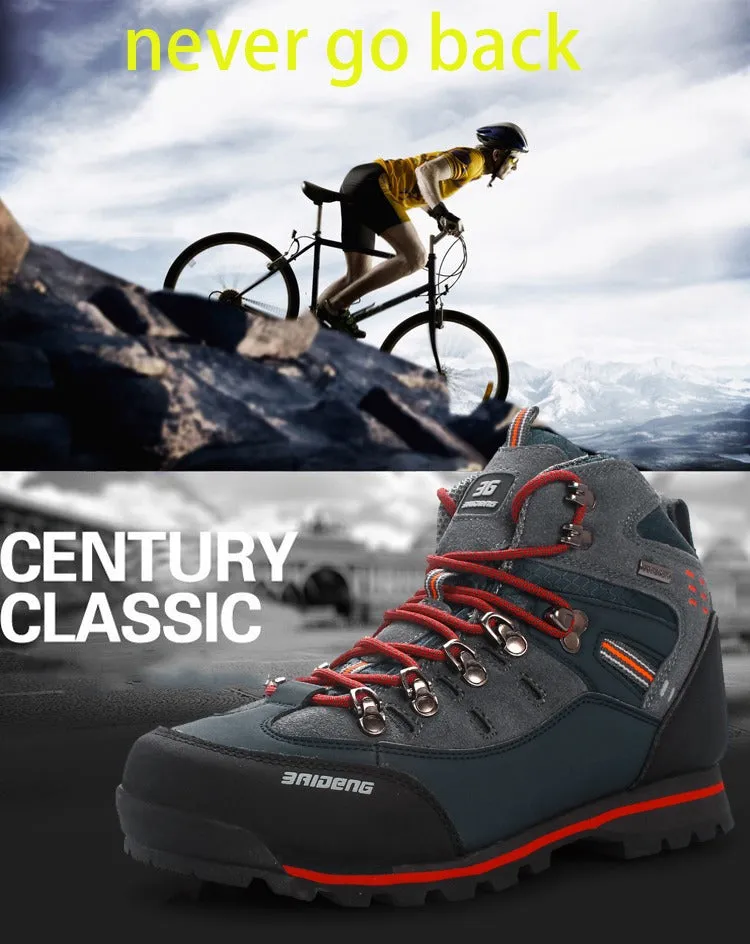 Top Quality Hiking Boots Anti-Skid Breathable Lace-Up High Top Outdoor Climbing Trekking Shoes | 8037